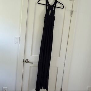 Rachel Pally Black Backless Maxi Dress